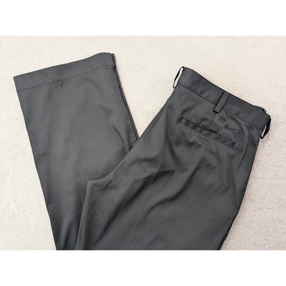 Nike Golf Dri Fit Black Men's Size 36x30 Golf Pants Trousers Performance Stretch - Picture 1 of 14